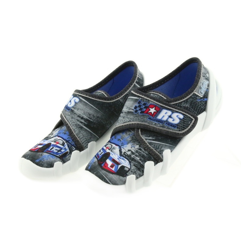 Pantofole per scarpe per bambini Befado 273X251 nero blu grigio rosso 4
