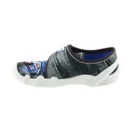 Pantofole per scarpe per bambini Befado 273X251 nero blu grigio rosso 2