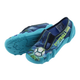 Scarpe per bambini Befado pantofole 290X180 blu verde blu navy 4