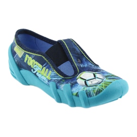 Scarpe per bambini Befado pantofole 290X180 blu verde blu navy 1