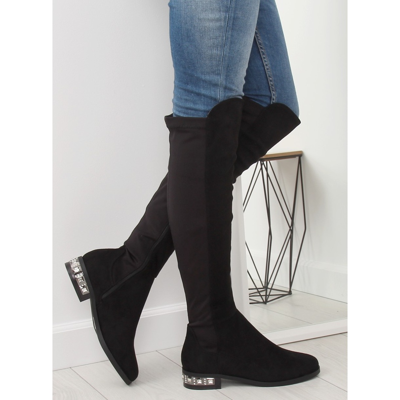 Stivali coscia da donna neri 0-236 II-GAT neri nero 2