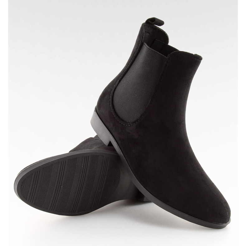 Stivali da donna neri stivali da donna Jodhpur neri D61 Black II-GAT nero 2