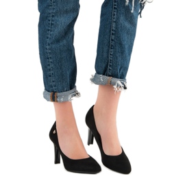 Décolleté VINCEZA in camoscio nero 1