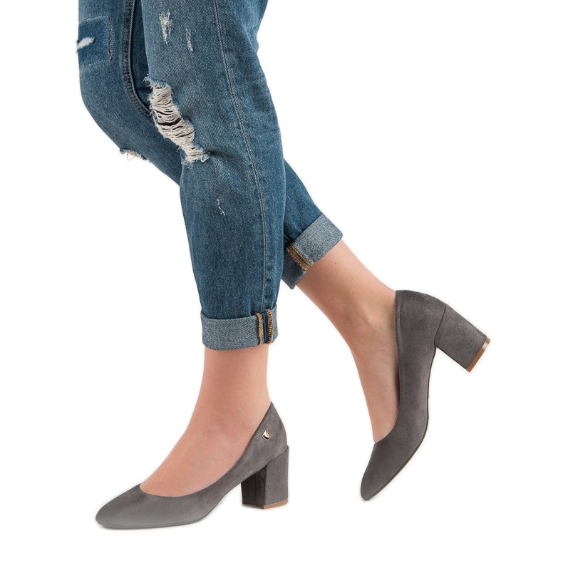 Décolleté VINCEZA classiche grigio 2