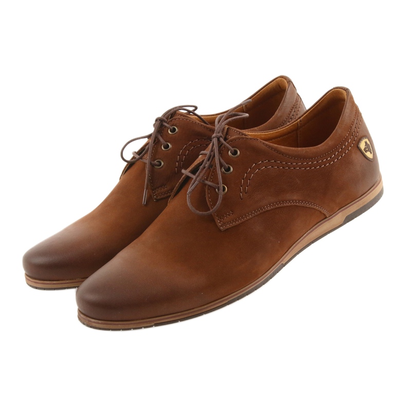 Scarpe sportive da uomo scollate Riko 877 marrone 3