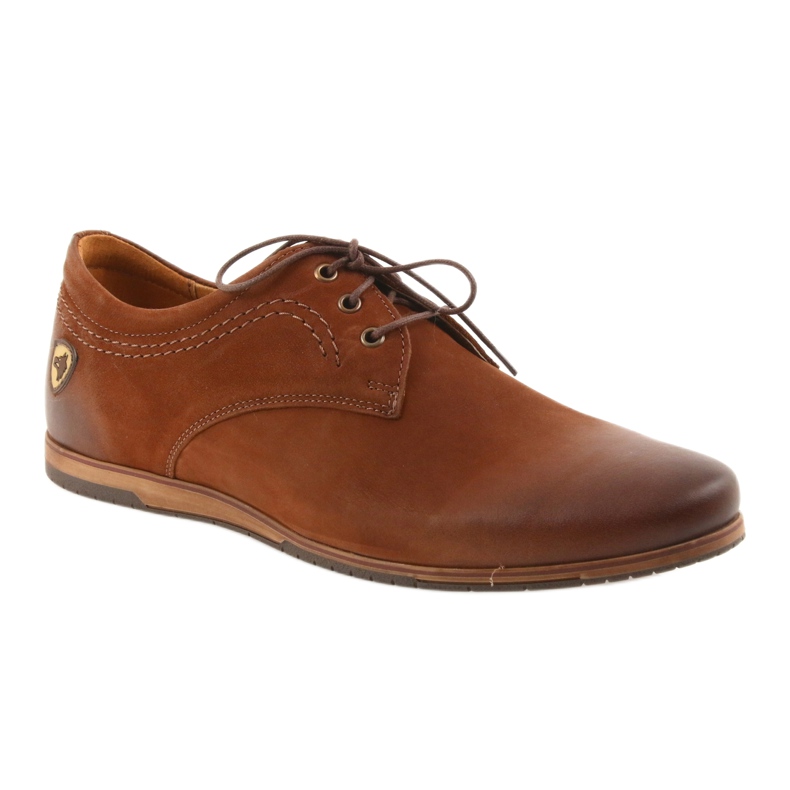 Scarpe sportive da uomo scollate Riko 877 marrone 1
