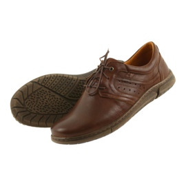 Scarpe da uomo scollate Riko 870 marrone 4