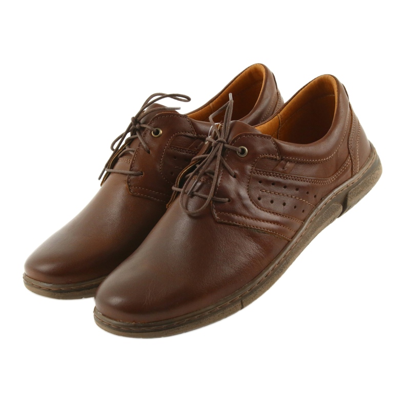 Scarpe da uomo scollate Riko 870 marrone 3