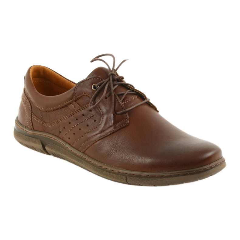 Scarpe da uomo scollate Riko 870 marrone 1