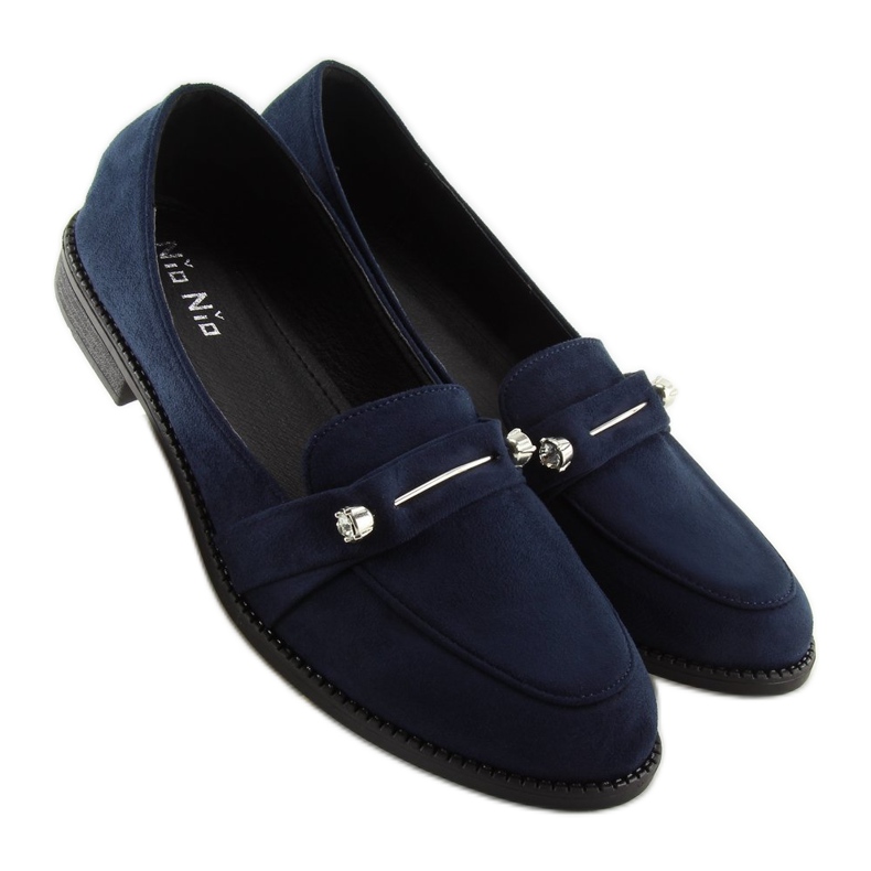 Mocassini da donna blu navy 3117 Blue 2