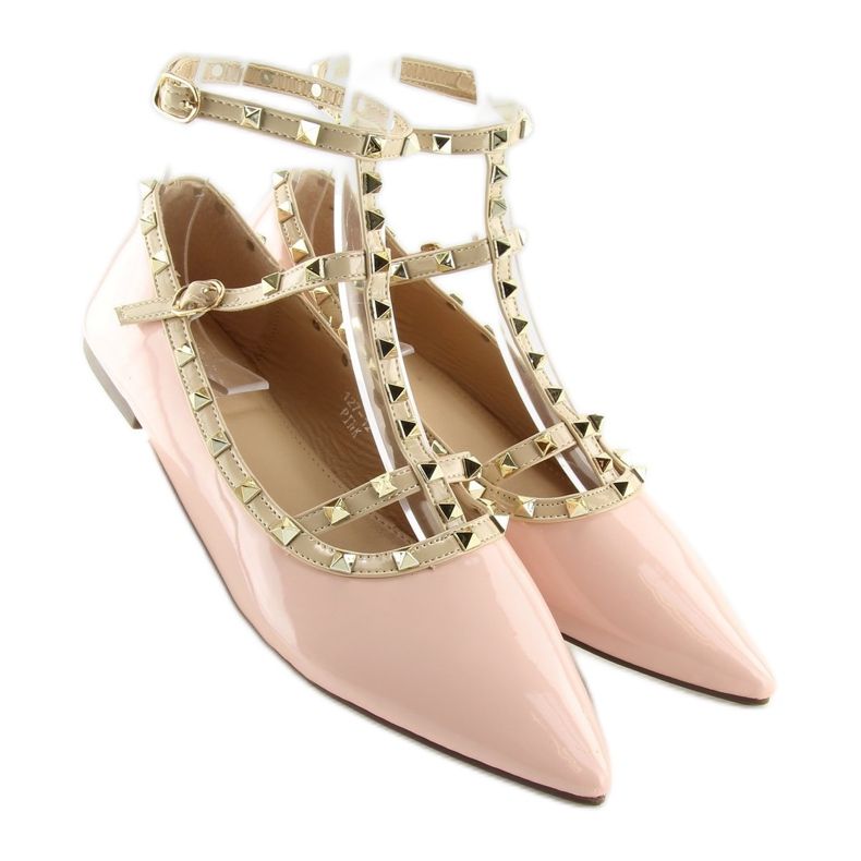 Ballerine con borchie rosa 127-12 Pink 1