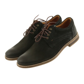 Scarpe da uomo in pelle Riko 831 nere nero 4