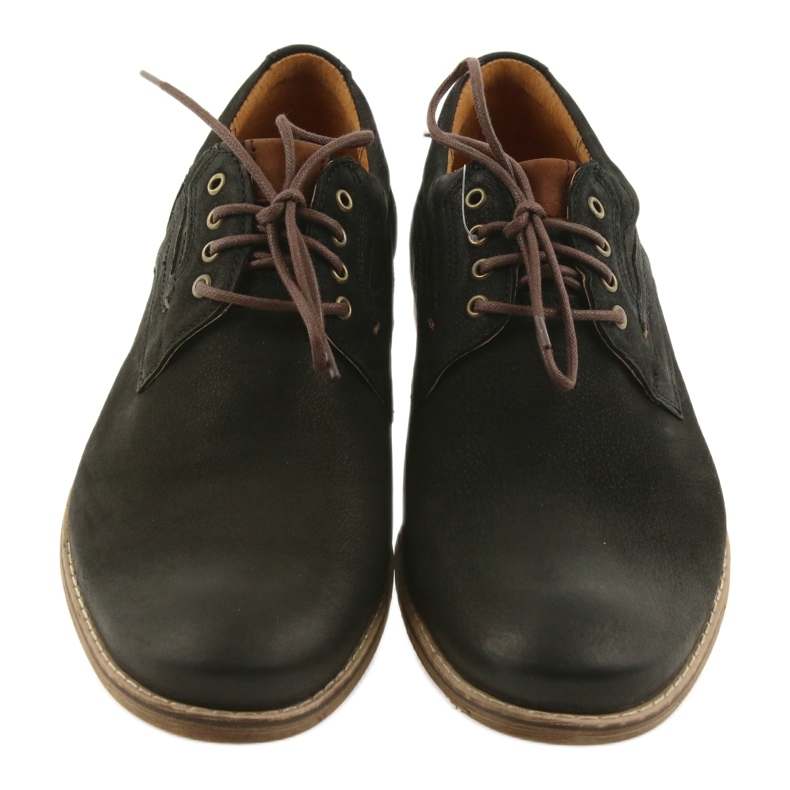 Scarpe da uomo in pelle Riko 831 nere nero 3