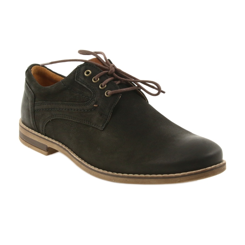 Scarpe da uomo in pelle Riko 831 nere nero 1