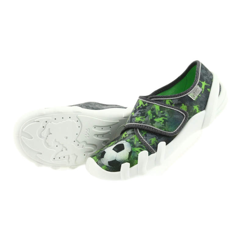 Befado scarpe per bambini pantofole sneakers 273y231 grigio verde 4