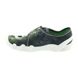 Befado scarpe per bambini pantofole sneakers 273y231 grigio verde 2