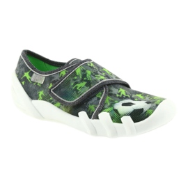 Befado scarpe per bambini pantofole sneakers 273y231 grigio verde 1