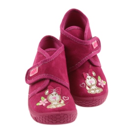 Pantofole per bambini rosa Befado 529P026 5