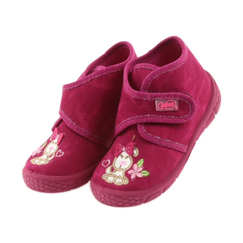 Pantofole per bambini rosa Befado 529P026 4