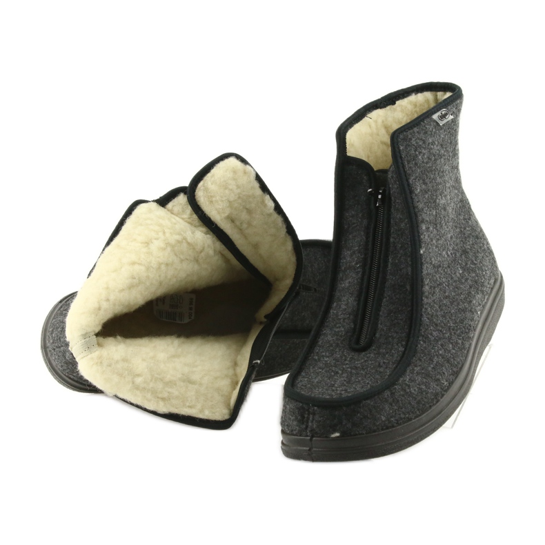 Scarpe da uomo Befado pu pantofole calde 996M004 grigio 5