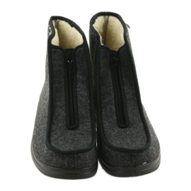Scarpe da uomo Befado pu pantofole calde 996M004 grigio 4