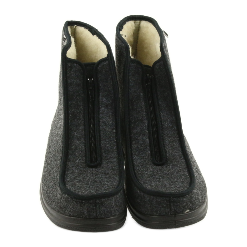 Scarpe da uomo Befado pu pantofole calde 996M004 grigio 4