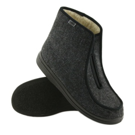 Scarpe da uomo Befado pu pantofole calde 996M004 grigio 3