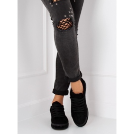 Nere BS098 Sneakers nere con pietre nero 2