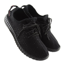 BY-049 Scarpe sportive nere nere nero 1