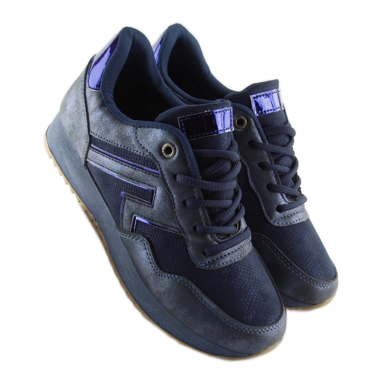 Blu KB-091 Scarpe sportive blu scuro 2