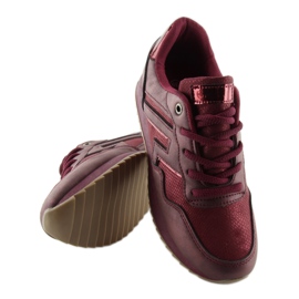 KB-091 Scarpe sportive bordeaux vino rosso 1