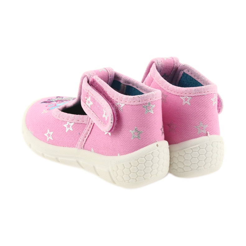 Scarpe per bambini Befado 531P009 pantofole grigio rosa 3