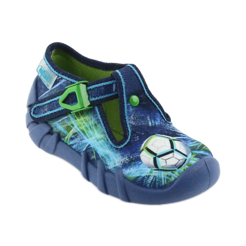 Scarpe per bambini Befado pantofole 110P339 blu verde blu navy 1