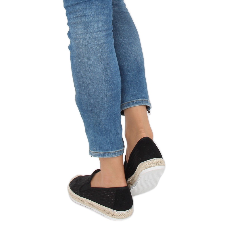 Espadrillas nere da donna 6602 Black nero 2