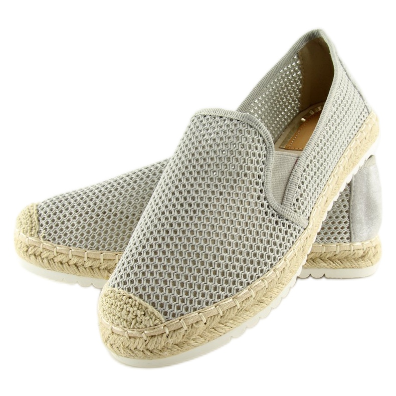 Espadrillas grigie da donna 6602 Grey grigio 2