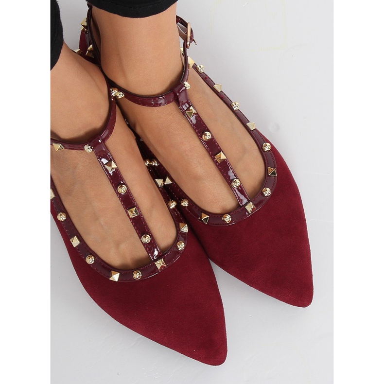 Ballerine rosso bordeaux 127-13 Dk Red 1