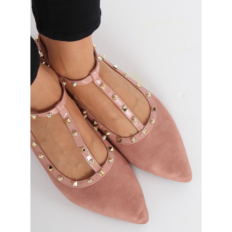 Ballerine con borchie rosa 127-13 Pink 1