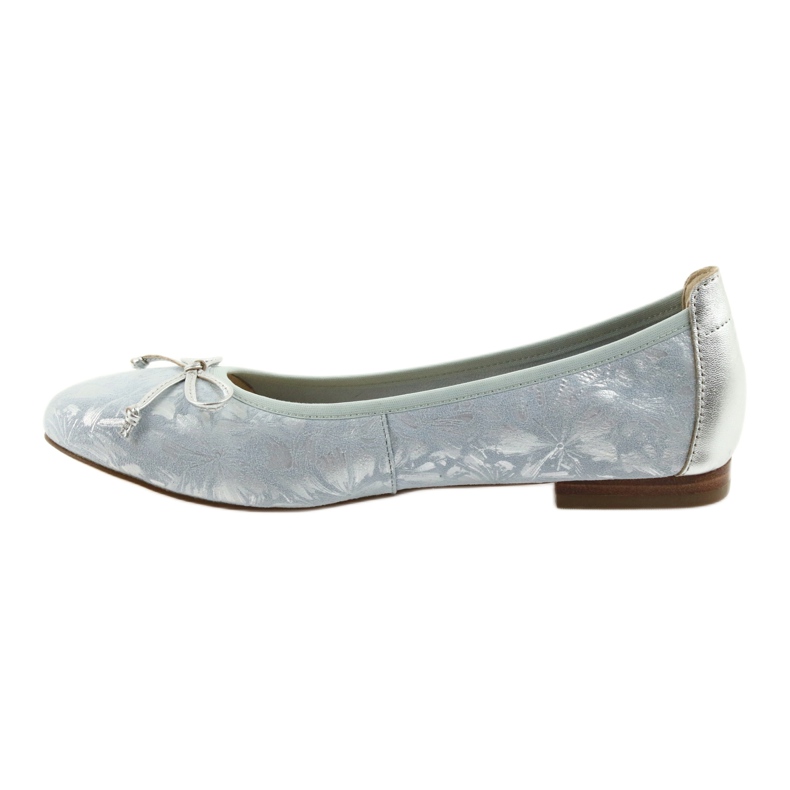 Caprice Women's Ballerinas 22102 Blue con un arco 2