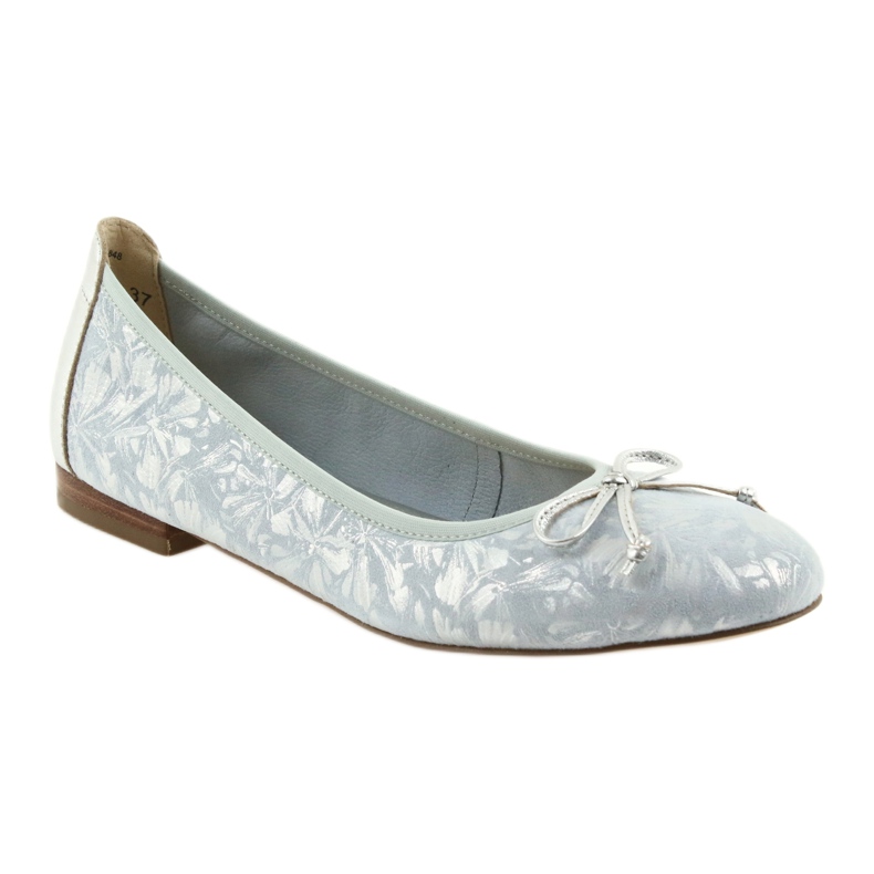 Caprice Women's Ballerinas 22102 Blue con un arco 1