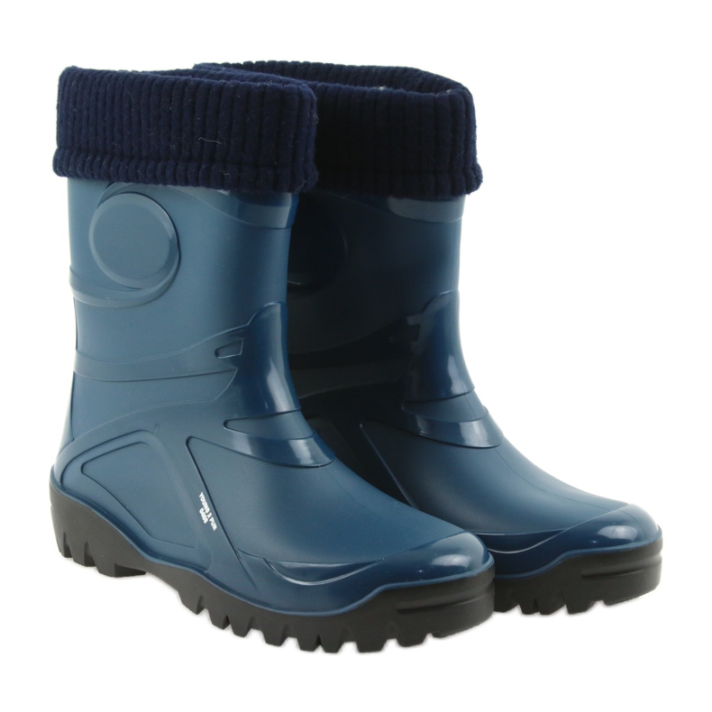 Demar stivali da pioggia scarpe da donna calzino caldo blu navy 4