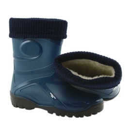 Demar stivali da pioggia scarpe da donna calzino caldo blu navy 3