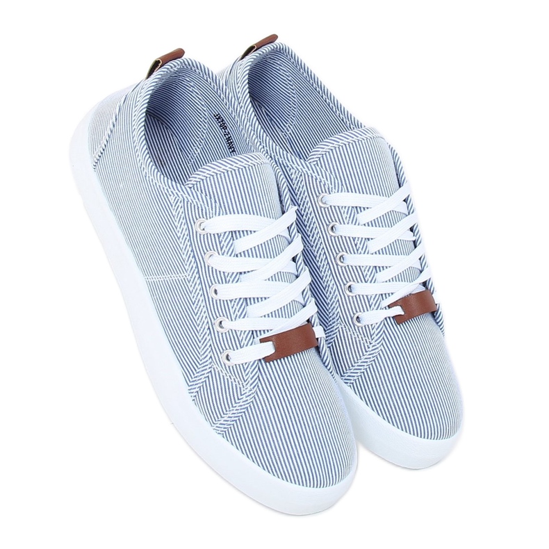 Sneakers blu JX70P Navy a righe 1