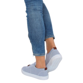 Sneakers blu JX70P Navy a righe 2