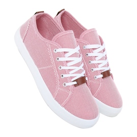 Sneakers a righe rosse JX70P Red rosso 1