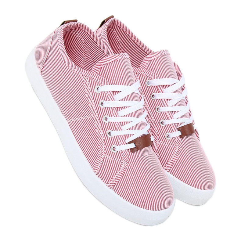 Sneakers a righe rosse JX70P Red rosso 1