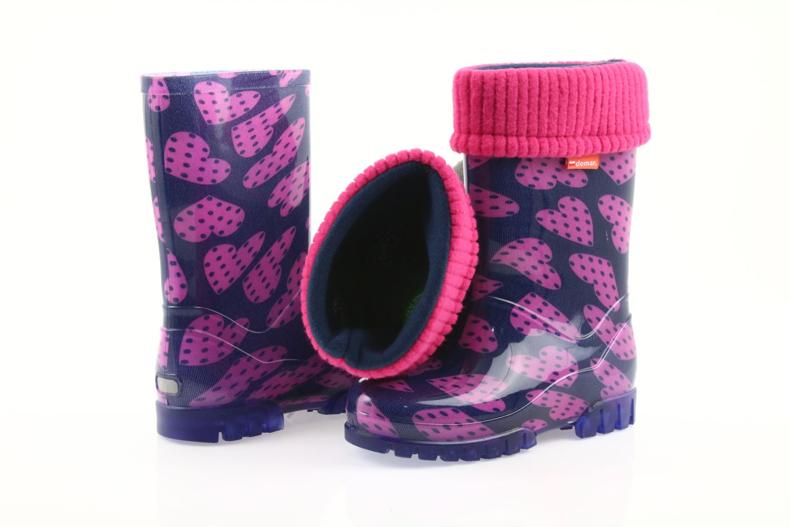 Demar Galoshes scalda i cuori dei calzini rosa blu navy 6