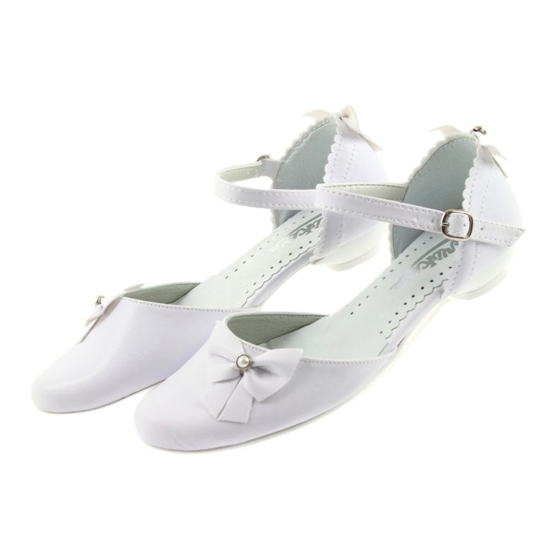 Miko ballerine comunione bambini bianche bianco 4