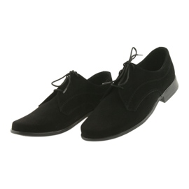 Scarpe per bambini Miko, scarpe da comunione in camoscio, nere nero 4