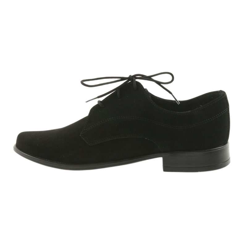 Scarpe per bambini Miko, scarpe da comunione in camoscio, nere nero 2