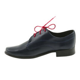 Miko Scarpe da ragazzo in pelle blu blu inserto blu 2